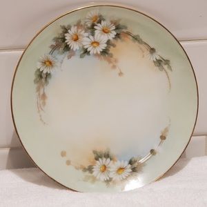 Collectible Antique THOMAS BAVARIA Daisy Gold Rim Plate